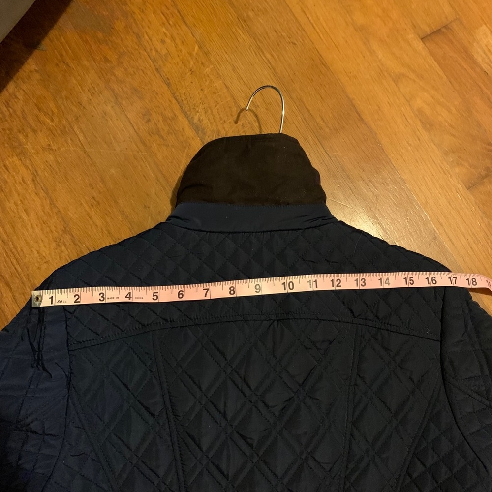 Navy Quilted Jacket - Picture 10 of 11